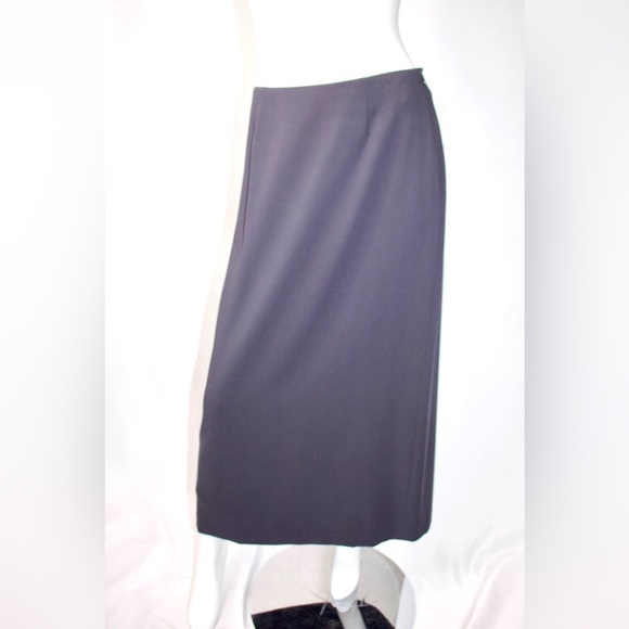 Valerie by Valerie Stevens Long Navy Skirt New With Tags Size 6 - Picture 2 of 2